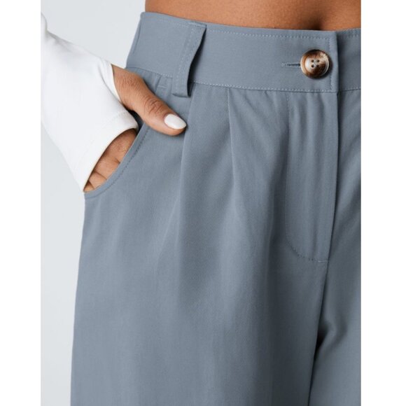 Halara Mid Rise Button Zipper Side Pocket Casual Cotton Joggers Sz Large Womens - Picture 10 of 13